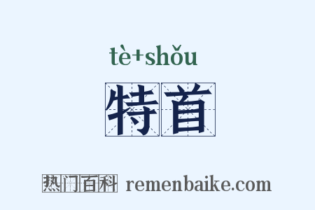 特首是什么意思的图片